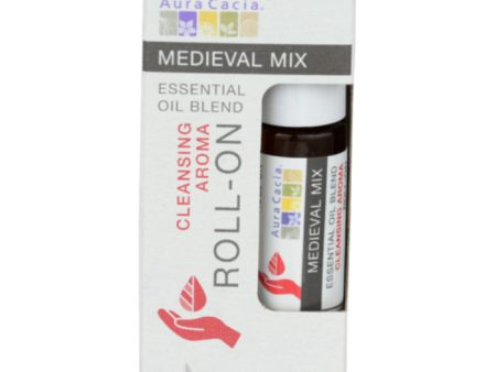 Aura Cacia - Essential Oil Roll-On Medieval, 0.31 Fl Oz - Pack of 4 Sale