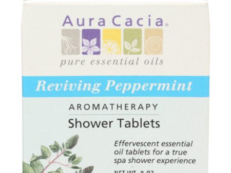 Aura Cacia - Shower Tablet Peppermint Reviving, 3 Oz - Pack of 3 Online Sale