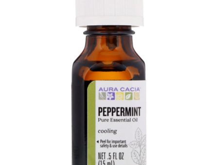 Aura Cacia - Essential Oil Peppermint, 0.5 oz - Pack of 1 Supply