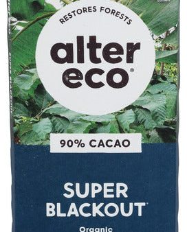 Alter Eco - Chocolate Bar Super Blackout Organic, 2.65 Oz - Pack of 12 Discount