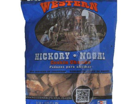 Western - Wood Chunk Hickory 10 Lb - Pack Of 4 Online Sale