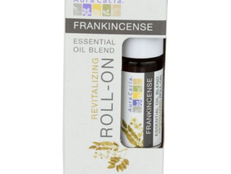 Aura Cacia - Essential Oil Roll-On Frankincense, 0.31 Fl Oz - Pack of 4 For Sale