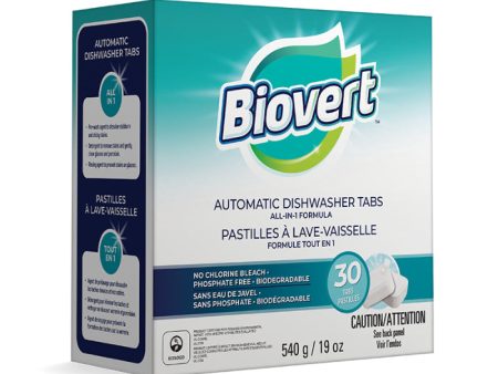 Biovert - Dishwashing All-in-One Tablet, 19 oz (Pack of 6) Fashion