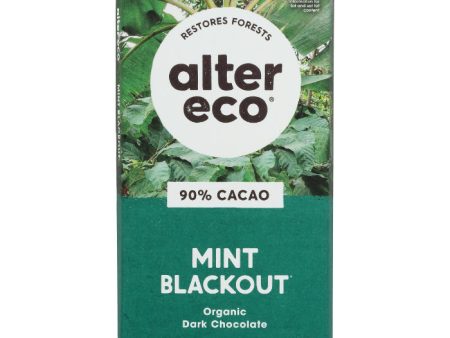 Alter Eco - Chocolate Bar Superdark Mint Organic, 2.65 Oz - Pack of 12 Cheap