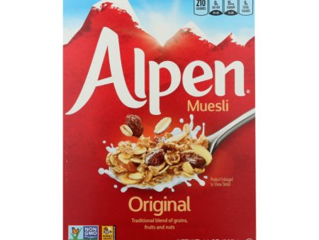 Alpen - Cereal Muesli Original With Raisins, 14 Oz - Pack of 12 For Discount