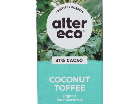 Alter Eco - Chocolate Dark Coconut Toffee Organic, 2.82 Oz (Pack of 12) For Cheap