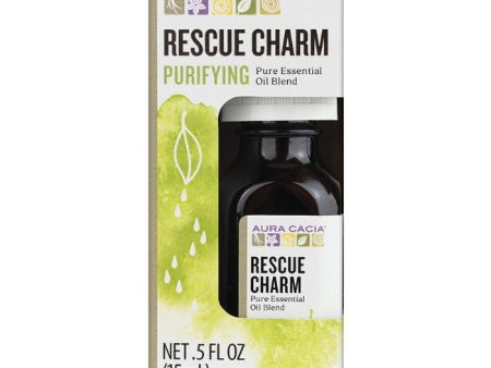 Aura Cacia - Essential Oil Rescue Charm, 0.5 Fl Oz - Pack of 1 For Discount