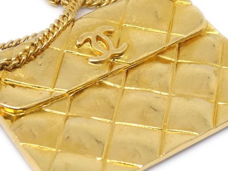 CHANEL 1993 Bag Brooch Gold 86126 Hot on Sale