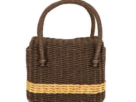 Chanel Black and Gold Wicker Basket Bag For Discount