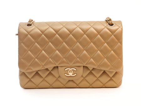 Chanel Metallic Bronze Lambskin Jumbo Classic Flap Bag Online