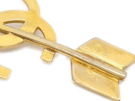 CHANEL 1993 Arrow Brooch Pin Gold A44033c on Sale