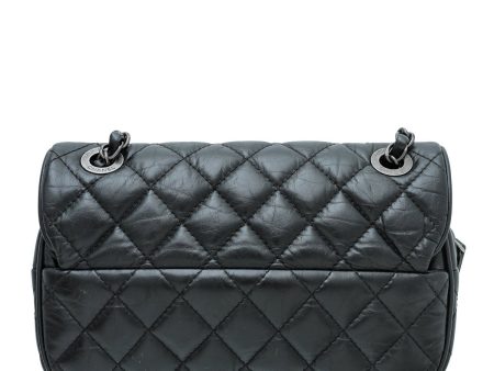 Chanel Black Aged Easy Flap Small Bag Online Hot Sale