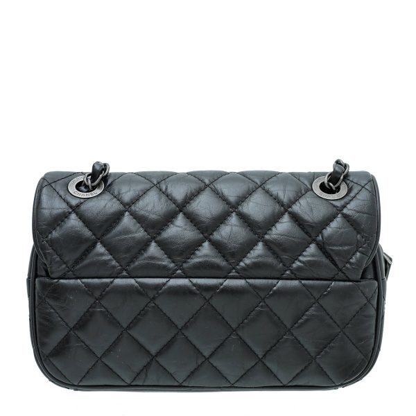 Chanel Black Aged Easy Flap Small Bag Online Hot Sale