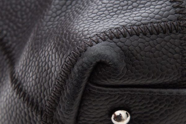 Chanel Black Leather Handbag Online Hot Sale