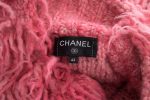 Chanel Pink Wool Button Up Cardigan Sweater SZ 42 Cheap