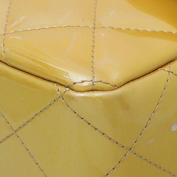 Chanel Yellow Gold CC Single Flap Jumbo Bag on Sale