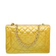 Chanel Yellow Gold CC Single Flap Jumbo Bag on Sale