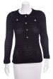 Chanel Black Tweed Sweater SZ 36 For Sale