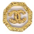 CHANEL 1993 Brooch Gold Clear 71353 For Sale