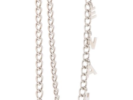 Chanel 2006 Silver Chain Letter Charm Belt Hot on Sale