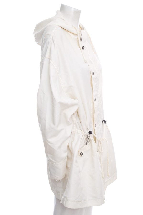 Chanel Boutique Ivory Wind Breaker Jacket Online Sale