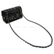 2010AW Limited Paris Shanghai Collection CHANEL Chain wallet Noir (Black) Cotton Silver Discount