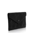 Chanel Calfskin Diamond Wild Stitch Envelope Wallet Online now