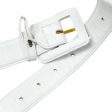 CHANEL 1991-1994 White Lambskin Triple CCs Belt Bag #85 37247 For Discount