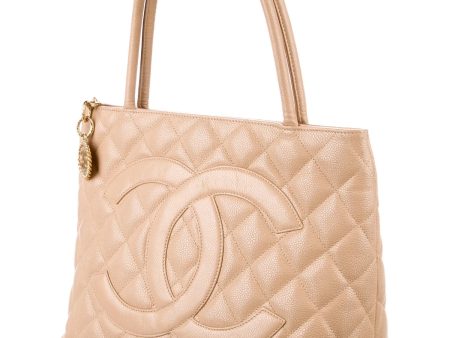 CHANEL CAVIAR QUILTED LEATHER MEDALLION TOTE BAG Supply