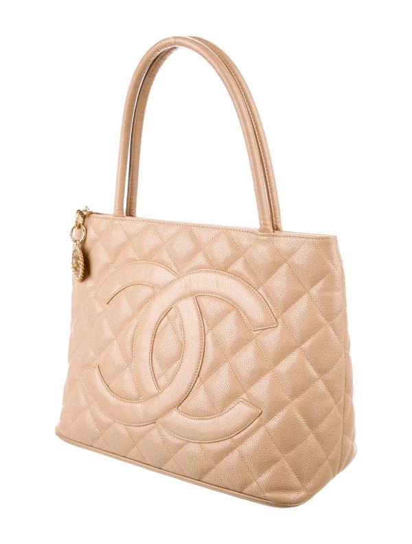 CHANEL CAVIAR QUILTED LEATHER MEDALLION TOTE BAG Supply