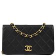 Chanel Black Lambskin Pushlock Mini Full Flap Shoulder Bag Online Sale