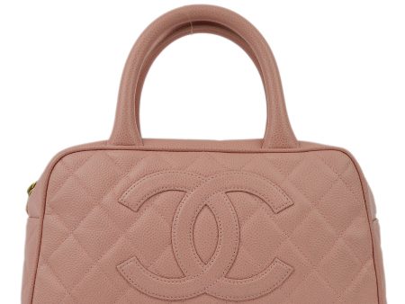 Chanel Pink Caviar Bowling Bag 27 Discount