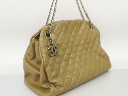 CHANELAuth  Matelasse Chain Shoulder Women s Leather Shoulder Bag Khaki Online Hot Sale