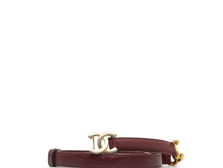 Chanel CC Leather Belt - 31   78.00 (SHG-x1mmag) on Sale