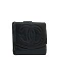 CHANEL DECACOCO Double Hook Fed Wallet Black Leather  CHANEL Online now