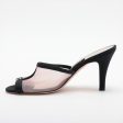 Chanel Coco Mesh x Patent Leather Sandal 36 1 2  Black x Pink Online Sale