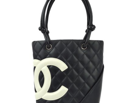 Chanel Black Calfskin Cambon Ligne Tote Handbag Hot on Sale