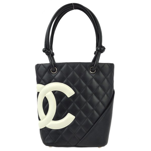 Chanel Black Calfskin Cambon Ligne Tote Handbag Hot on Sale