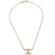 Chanel Bag Chain Pendant Necklace Gold Discount