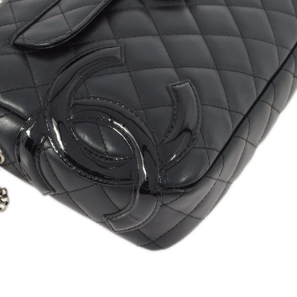 Chanel Black Calfskin Cambon Ligne Camera Bag Large For Sale