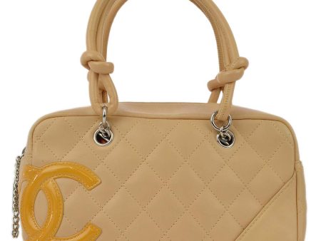 Chanel Beige Calfskin Cambon Ligne Handbag Sale