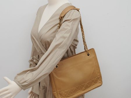 Chanel Beige Vintage Shopper Supply