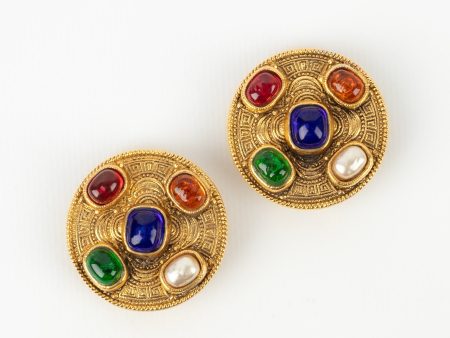 Boucles d oreilles byzantines Chanel 1984 Supply