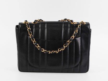 ITEM 33 - Chanel Vintage Caviar Jumbo Black For Sale