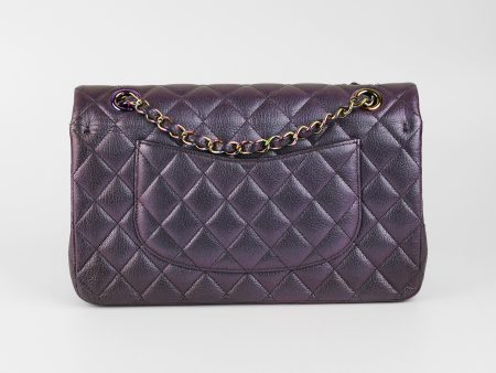 Chanel 16C Classic Flap Medium Large Iridescent Mermaid Purplle Bag Online