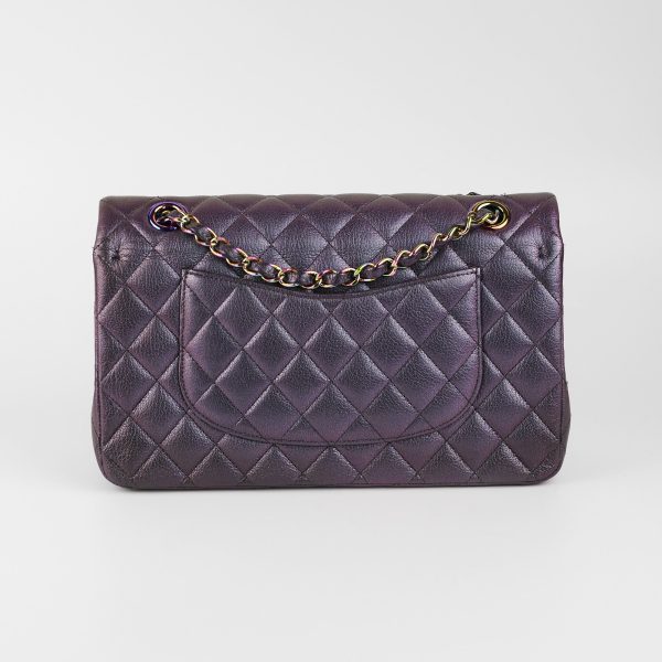 Chanel 16C Classic Flap Medium Large Iridescent Mermaid Purplle Bag Online