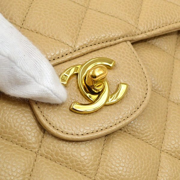 CHANEL  Beige Caviar Pocket Camera Bag Large 92578 For Cheap