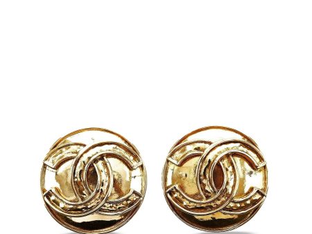 Chanel CC Clip-On Earrings (SHG-WXUF7S) For Discount