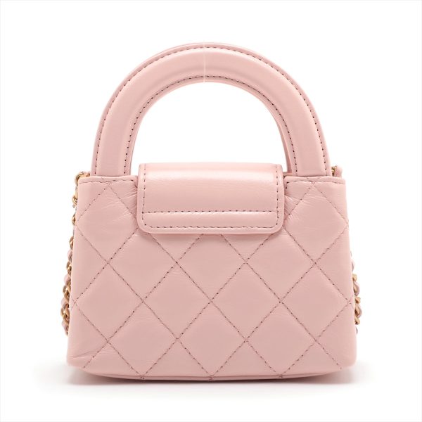 Chanel Lambskin  Chain Shoulder Bag Pink G  AP3435 For Sale