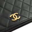 Chanel Black Lambskin Pushlock Small Full Flap Shoulder Bag For Sale